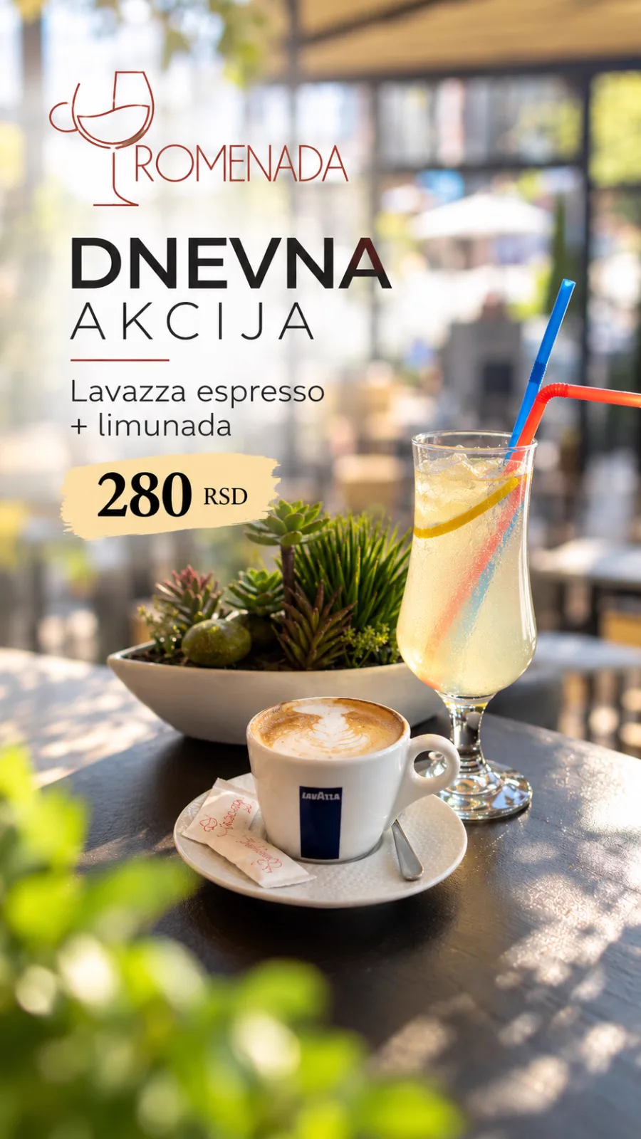 Promenada — Dnevna akcija, espresso i limunada